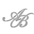 script initials - AB in white